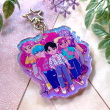 Load image into Gallery viewer, K-Pop Demon Girls SAJA BOYS - 2.75&quot; iridescent acrylic keychain
