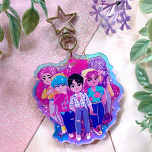 Load image into Gallery viewer, K-Pop Demon Girls SAJA BOYS - 2.75&quot; iridescent acrylic keychain
