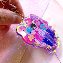 Load image into Gallery viewer, K-Pop Demon Girls SAJA BOYS - 2.75&quot; iridescent acrylic keychain
