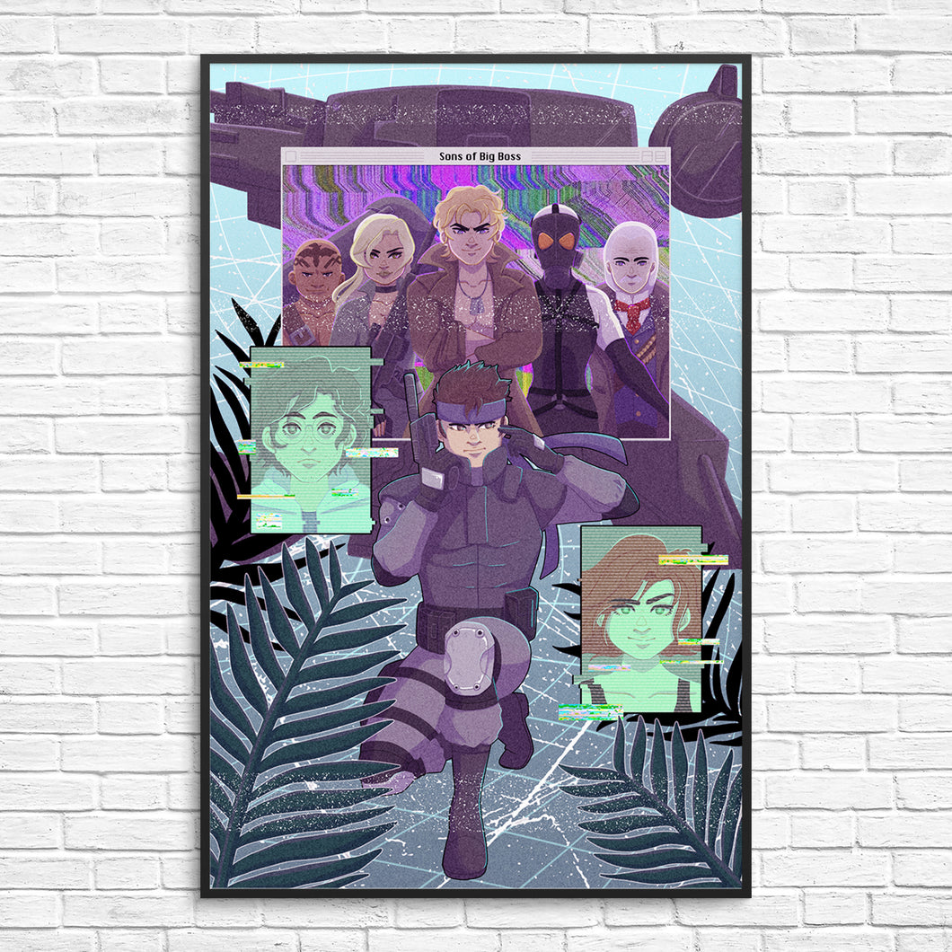 Metal Gear Solid SHADOW MOSES - 11x17 print