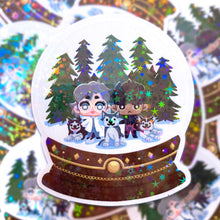 Load image into Gallery viewer, Metal Gear Solid ALASKAN SNOWGLOBE - 3&quot; holographic clear sticker
