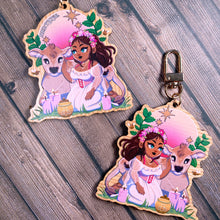 Load image into Gallery viewer, BELTANE - 3" wooden keychain
