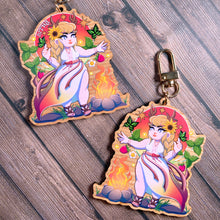 Load image into Gallery viewer, LITHA - 3" wooden keychain
