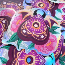 Load image into Gallery viewer, WITCHY PLANCHETTE - 3" holographic vinyl sticker
