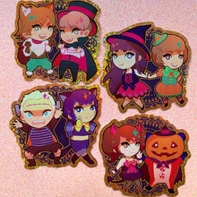 Load image into Gallery viewer, Persona 4 HALLOWEEN - 3&quot; glitter stickers
