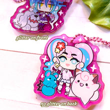 Load image into Gallery viewer, PROJECT VOLTAGE - 2&quot; glitter acrylic charm
