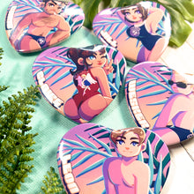 Load image into Gallery viewer, Resident Evil BEACH EPISODE - 2.25" heart buttons
