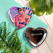 Load image into Gallery viewer, Resident Evil BEACH EPISODE - 2.25" heart buttons
