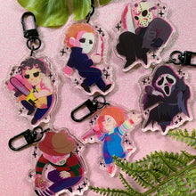 Load image into Gallery viewer, SLASHERS - 2.5&quot; acrylic keychain
