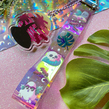 Load image into Gallery viewer, SPOOKY ISLAND - holographic mini lanyard
