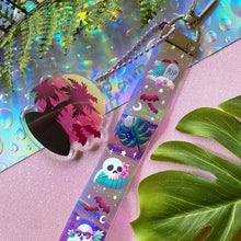 Load image into Gallery viewer, SPOOKY ISLAND - holographic mini lanyard
