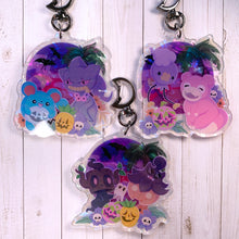 Load image into Gallery viewer, PKMN Spooky Summer - 2.75" pearlescent acrylic keychain
