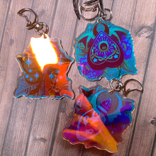 Load image into Gallery viewer, WITCHY VIBES - 2.5&quot; iridescent acrylic keychain
