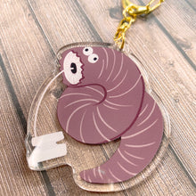 Load image into Gallery viewer, Dune SANDWORM on a STRING - 2.5&quot; acrylic keychain
