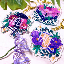 Load image into Gallery viewer, FLORAL WRESTLING - 2.5&quot; acrylic keychains
