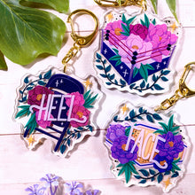 Load image into Gallery viewer, FLORAL WRESTLING - 2.5&quot; acrylic keychains
