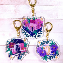 Load image into Gallery viewer, FLORAL WRESTLING - 2.5&quot; acrylic keychains
