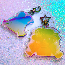 Load image into Gallery viewer, Metal Gear Solid 80S AESTHETIC - 2.5&quot; iridescent acrylic keychain
