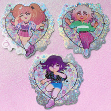 Load image into Gallery viewer, Danganronpa PASTEL 80S - 3&quot; holographic glitter sticker

