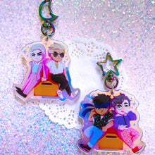Load image into Gallery viewer, Metal Gear Solid 80S AESTHETIC - 2.5&quot; iridescent acrylic keychain
