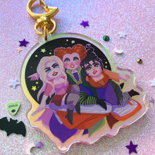 Load image into Gallery viewer, THREE WITCHES - 2.5&quot; iridescent acrylic keychain
