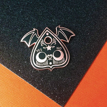 Load image into Gallery viewer, BATTY PLANCHETTE - 1.5&quot; hard enamel pin
