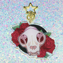 Load image into Gallery viewer, SKULL &amp; ROSES - 2.5&quot; acrylic keychain
