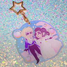 Load image into Gallery viewer, LABYRINTH - 2.5&quot; iridescent acrylic keychain
