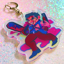 Load image into Gallery viewer, Evil Dead ASH WILLIAMS - 2.5&quot; iridescent acrylic keychain
