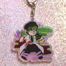 Load image into Gallery viewer, RE-ANIMATOR - 2.5&quot; iridescent acrylic keychain
