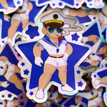 Load image into Gallery viewer, Resident Evil SAILOR CHRIS - 3” holographic sticker
