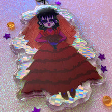 Load image into Gallery viewer, Beetlejuice LYDIA - 3.5&quot; foil keychain
