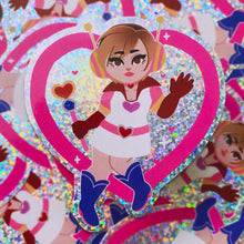 Load image into Gallery viewer, Silent Hill PRINCESS HEART - 3&quot; holographic glitter sticker
