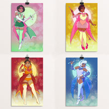 Load image into Gallery viewer, SEASONAL MAGICAL GIRLS - holographic mini prints
