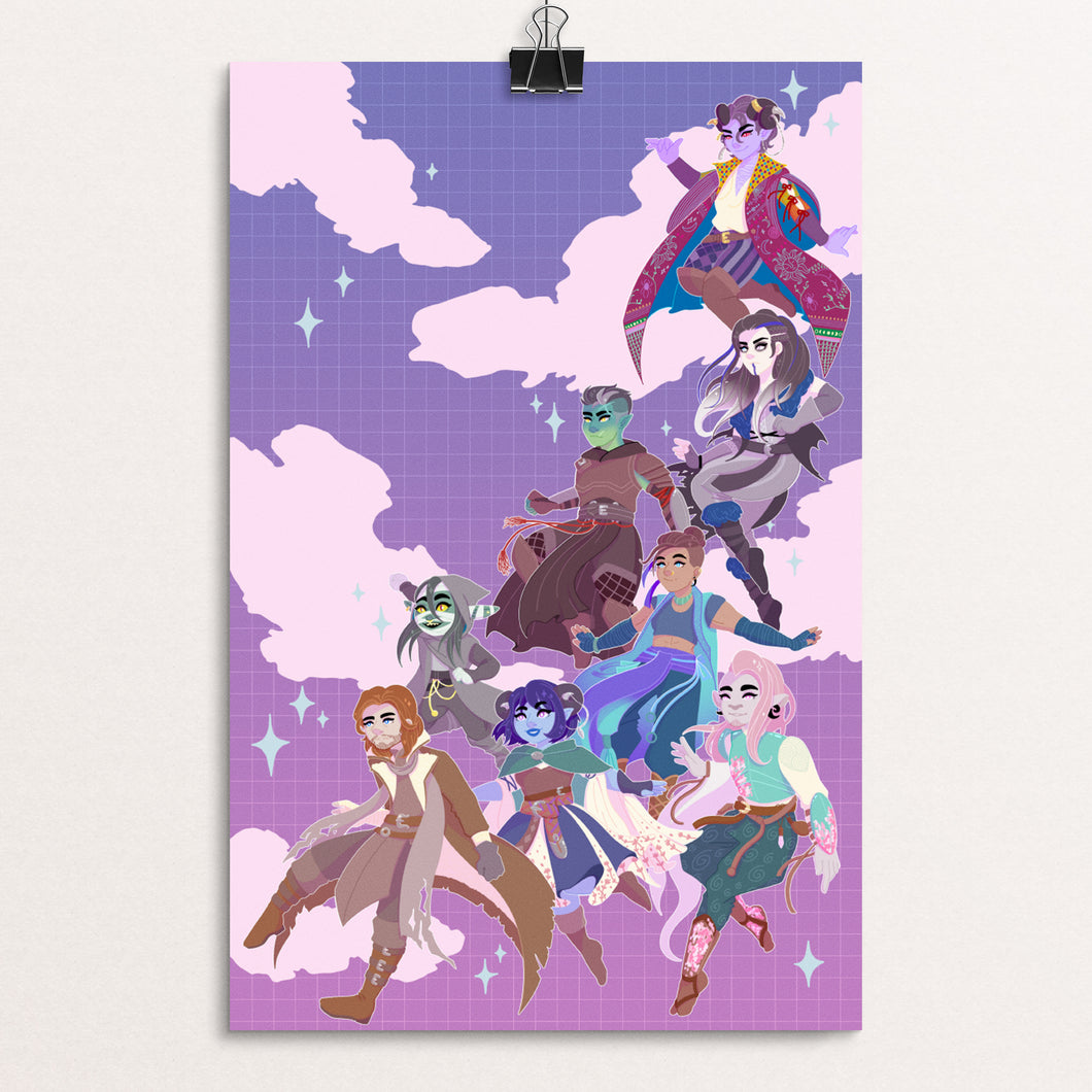 Critical Role MIGHTY NEIN - digital print (two sizes)