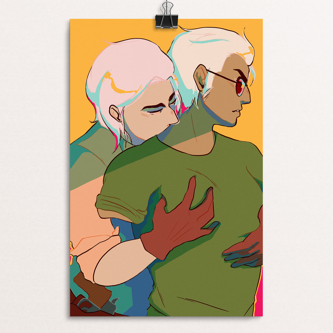 Metal Gear Solid OCELOT AND KAZ - holographic mini print