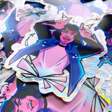 Load image into Gallery viewer, ST EDDIE - 3&quot; holographic prism sticker
