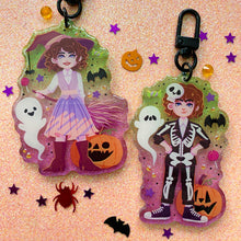 Load image into Gallery viewer, ST HALLOWEEN - 3&quot; glitter epoxy charms
